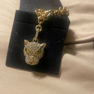 Jessica Simpson Panther Chunky Necklace